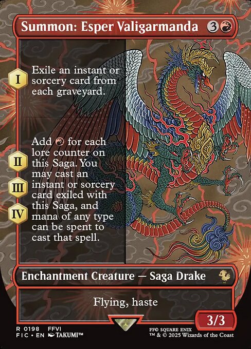 Summon: Esper Valigarmanda (Final Fantasy Commander)