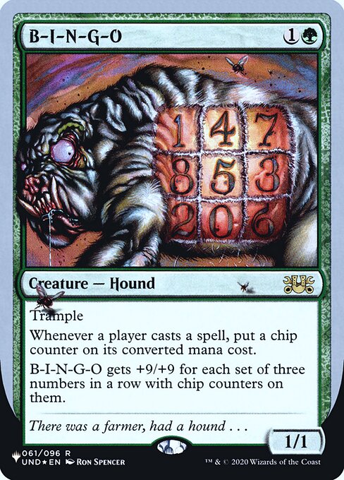 B-I-N-G-O (The List (Unfinity Foil Edition))