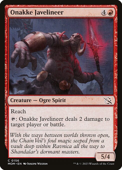 Onakke Javelineer (March of the Machine)