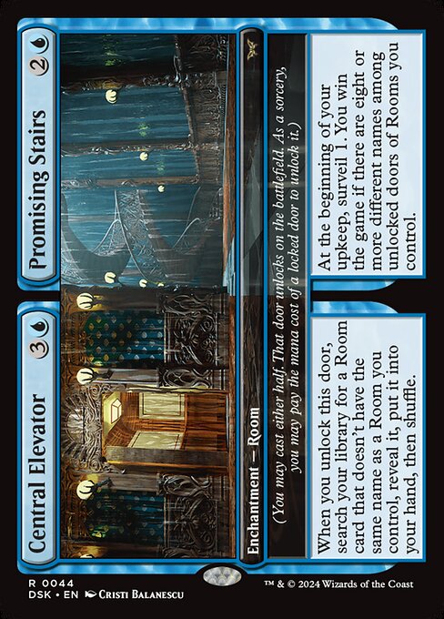 Central Elevator // Promising Stairs (Duskmourn: House of Horror)