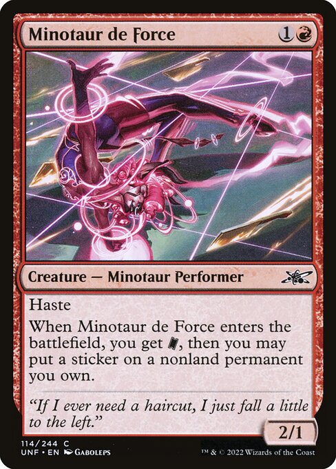 Minotaur de Force (Unfinity)