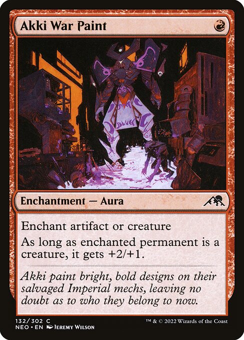 Akki War Paint (Kamigawa: Neon Dynasty)