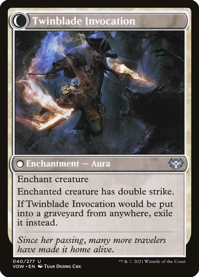 Twinblade Geist // Twinblade Invocation (Innistrad: Crimson Vow)
