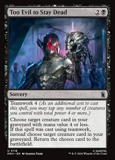 Too Evil to Stay Dead (Marvel Super Heroes)