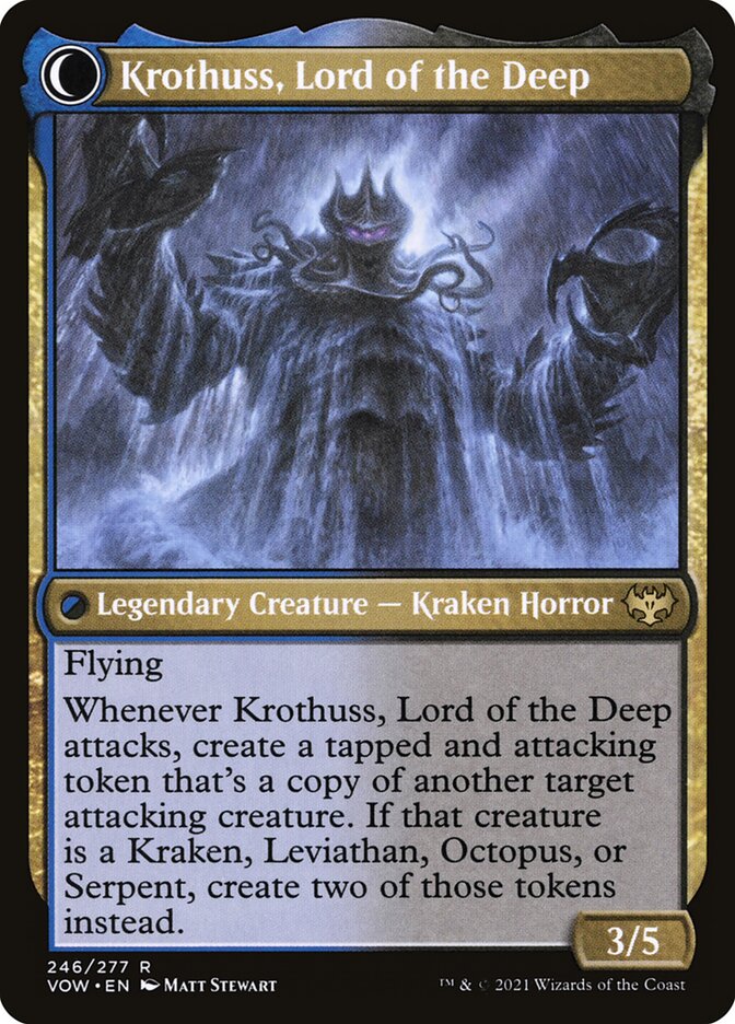 Runo Stromkirk // Krothuss, Lord of the Deep (Innistrad: Crimson Vow)