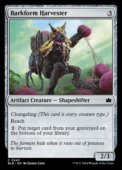 Barkform Harvester (Bloomburrow)