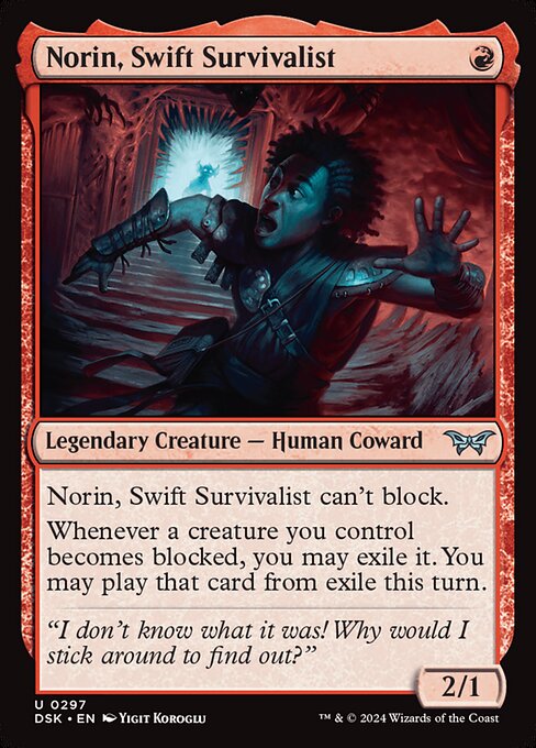 Norin, Swift Survivalist (Duskmourn: House of Horror)