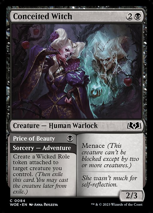 Conceited Witch // Price of Beauty (Wilds of Eldraine)