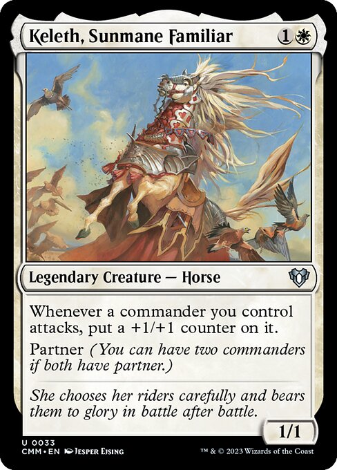 Keleth, Sunmane Familiar (Commander Masters)
