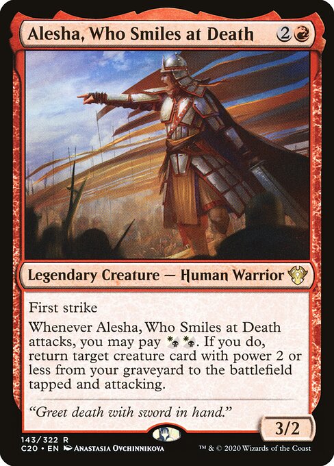 Alesha, Who Smiles at Death (Commander 2020)