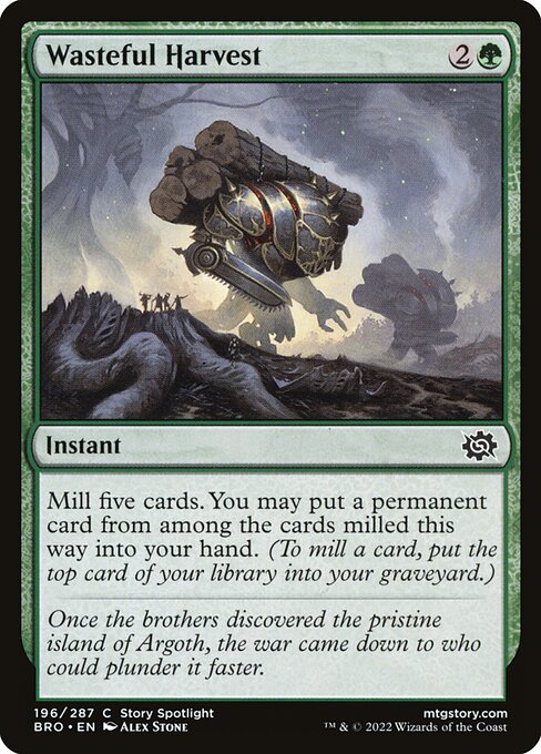 Wasteful Harvest (The Brothers' War)