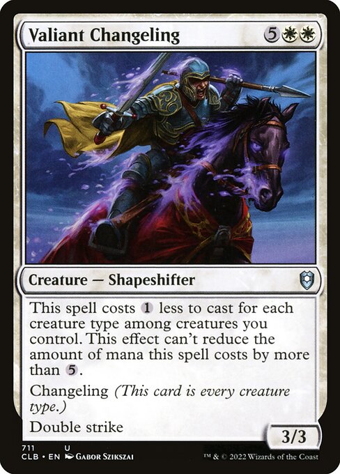 Valiant Changeling (Commander Legends: Battle for Baldur's Gate)