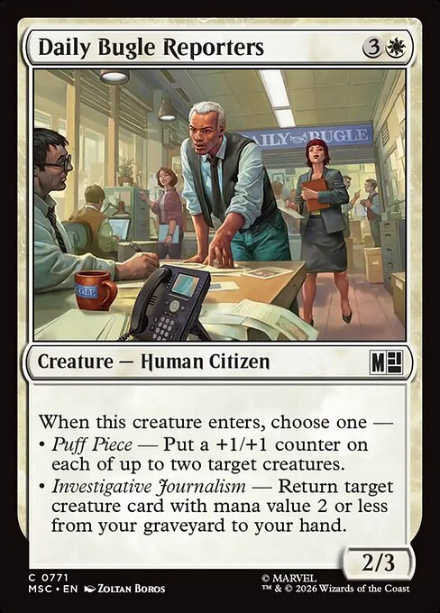 Daily Bugle Reporters (Marvel Super Heroes Commander)