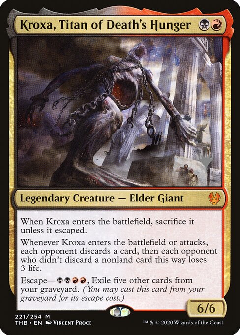Kroxa, Titan of Death's Hunger (Theros Beyond Death Promos)