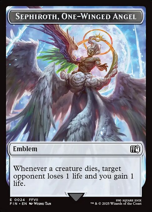 Sephiroth, One-Winged Angel Emblem (Final Fantasy Tokens)