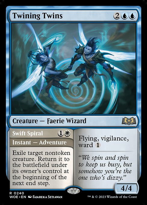 Twining Twins // Swift Spiral (Wilds of Eldraine)