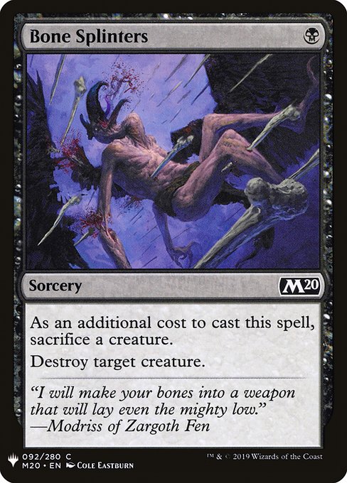 Bone Splinters (The List)