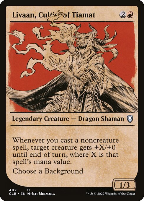 Livaan, Cultist of Tiamat (Commander Legends: Battle for Baldur's Gate)