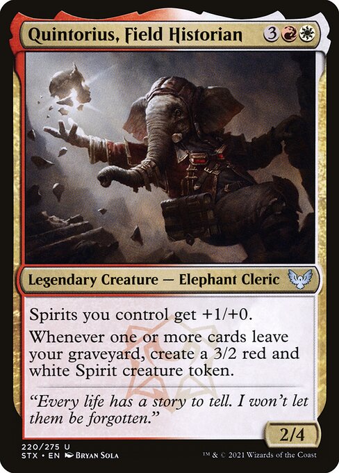 Quintorius, Field Historian (Strixhaven: School of Mages)