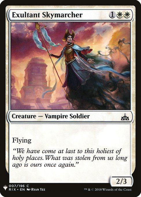 Exultant Skymarcher (The List)
