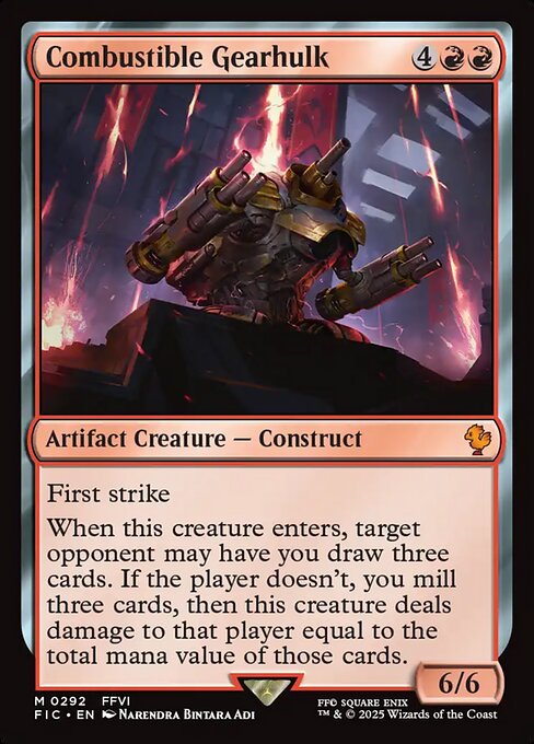 Combustible Gearhulk (Final Fantasy Commander)