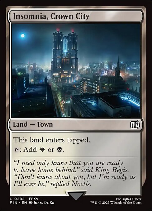 Insomnia, Crown City (Final Fantasy)