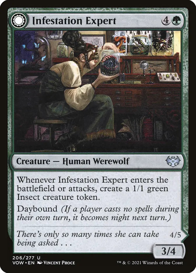 Infestation Expert // Infested Werewolf (Innistrad: Crimson Vow)