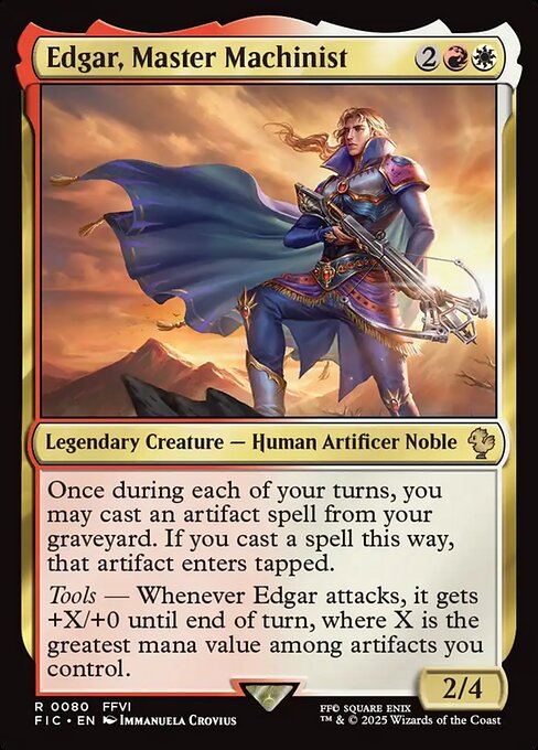 Edgar, Master Machinist (Final Fantasy Commander)