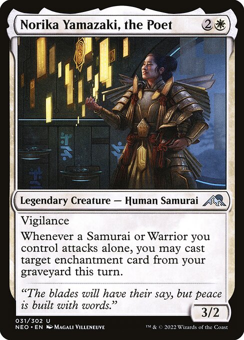 Norika Yamazaki, the Poet (Kamigawa: Neon Dynasty)