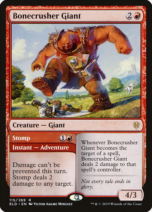 Bonecrusher Giant // Stomp (Throne of Eldraine)