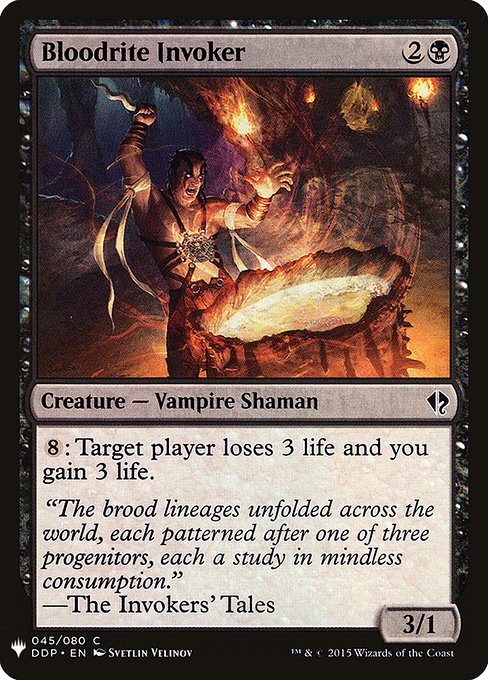 Bloodrite Invoker (The List)