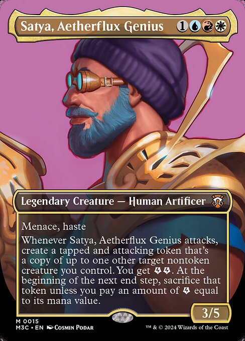 Satya, Aetherflux Genius (Modern Horizons 3 Commander)