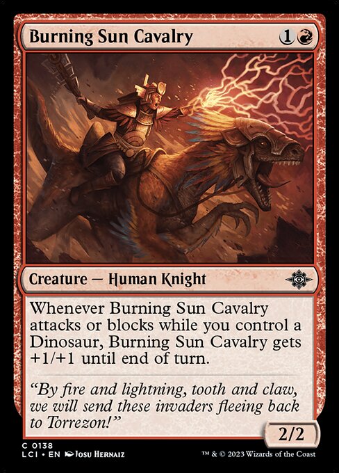 Burning Sun Cavalry (The Lost Caverns of Ixalan)