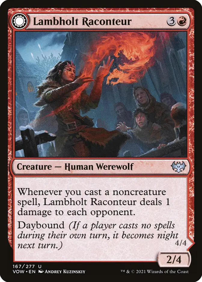 Lambholt Raconteur // Lambholt Ravager (Innistrad: Crimson Vow)