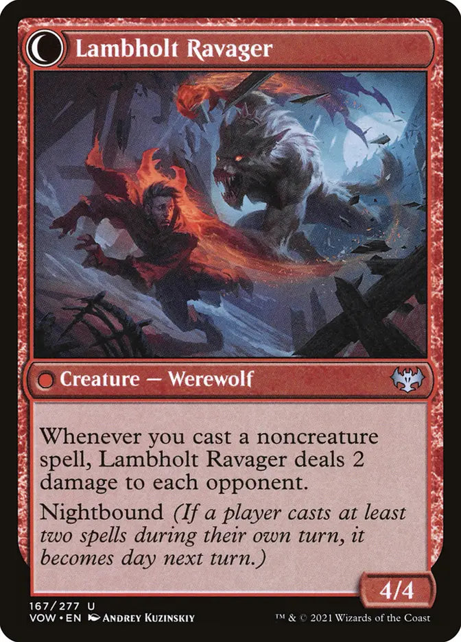Lambholt Raconteur // Lambholt Ravager (Innistrad: Crimson Vow)