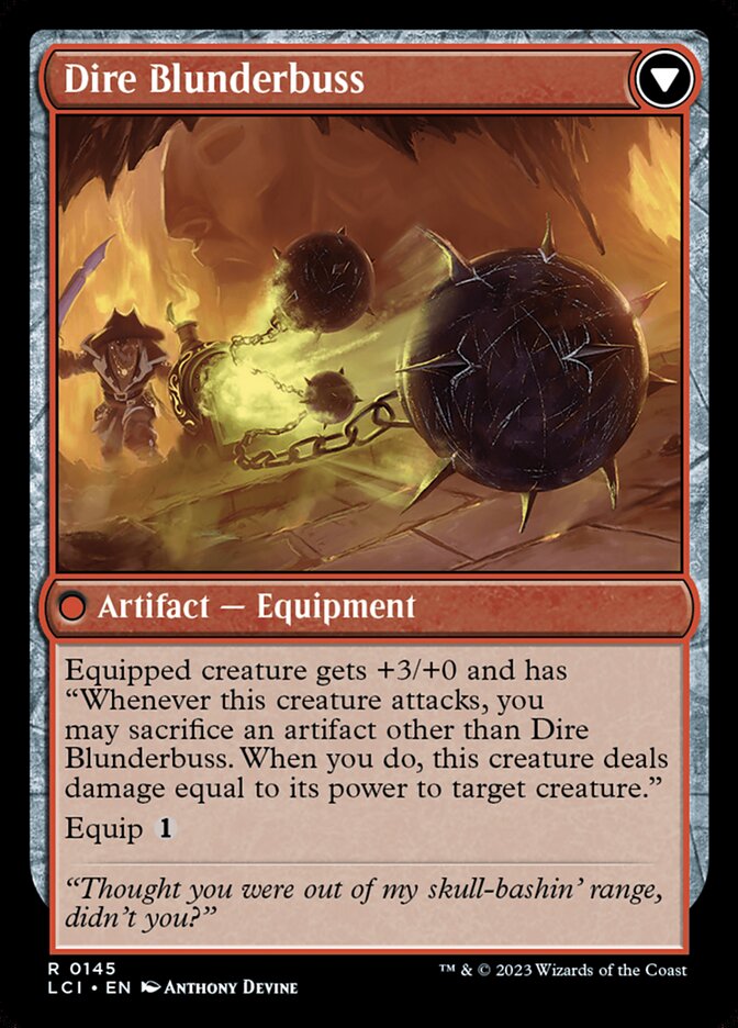 Dire Flail // Dire Blunderbuss (The Lost Caverns of Ixalan)