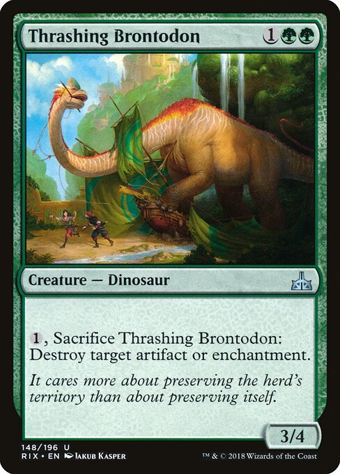 Thrashing Brontodon (Rivals of Ixalan)