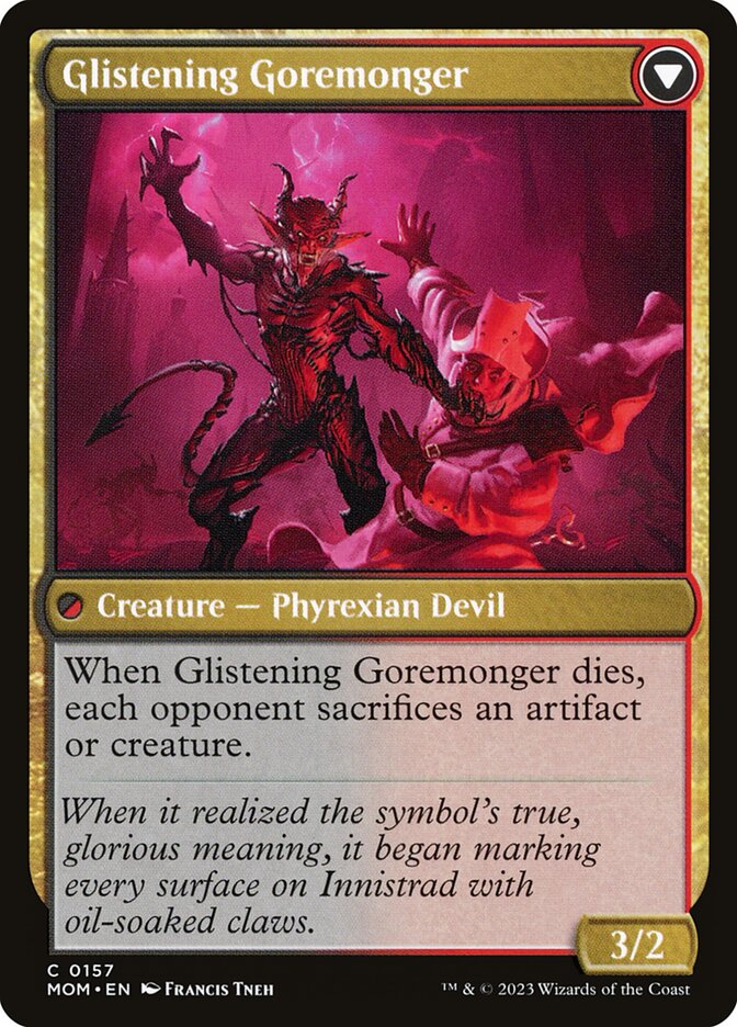 Pyretic Prankster // Glistening Goremonger (March of the Machine)