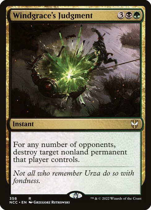 Windgrace's Judgment (New Capenna Commander)