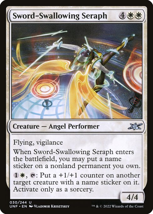 Sword-Swallowing Seraph (Unfinity)