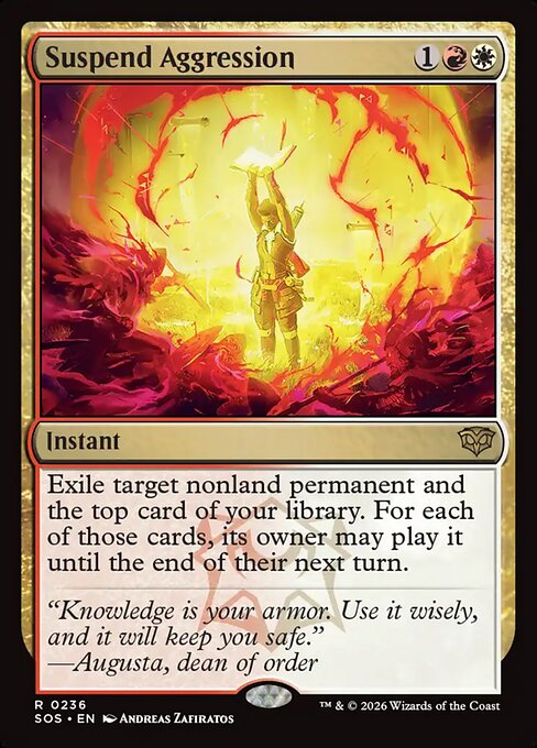 Suspend Aggression (Secrets of Strixhaven)