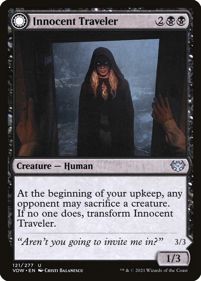 Innocent Traveler // Malicious Invader (Innistrad: Crimson Vow)