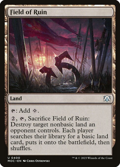 Field of Ruin (March of the Machine Commander)