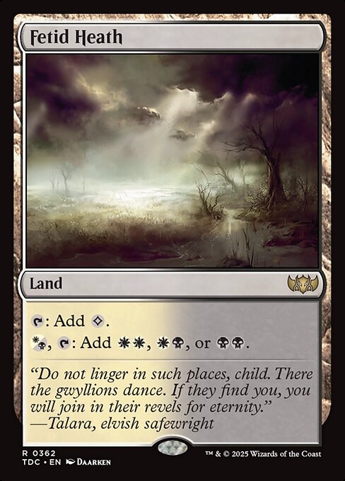 Fetid Heath (Tarkir: Dragonstorm Commander)