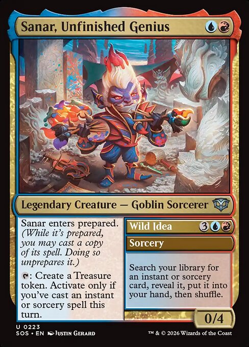 Sanar, Unfinished Genius // Wild Idea (Secrets of Strixhaven)