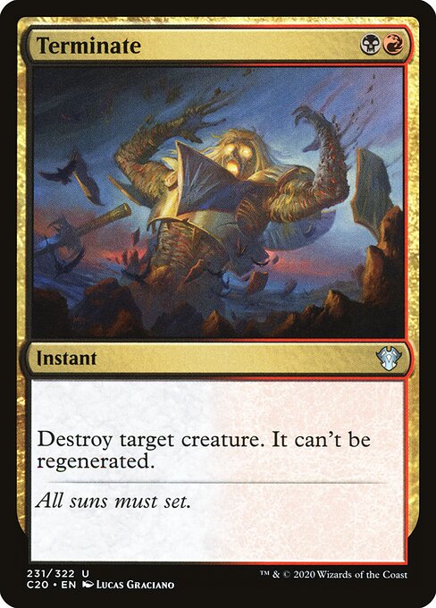 Terminate (Commander 2020)