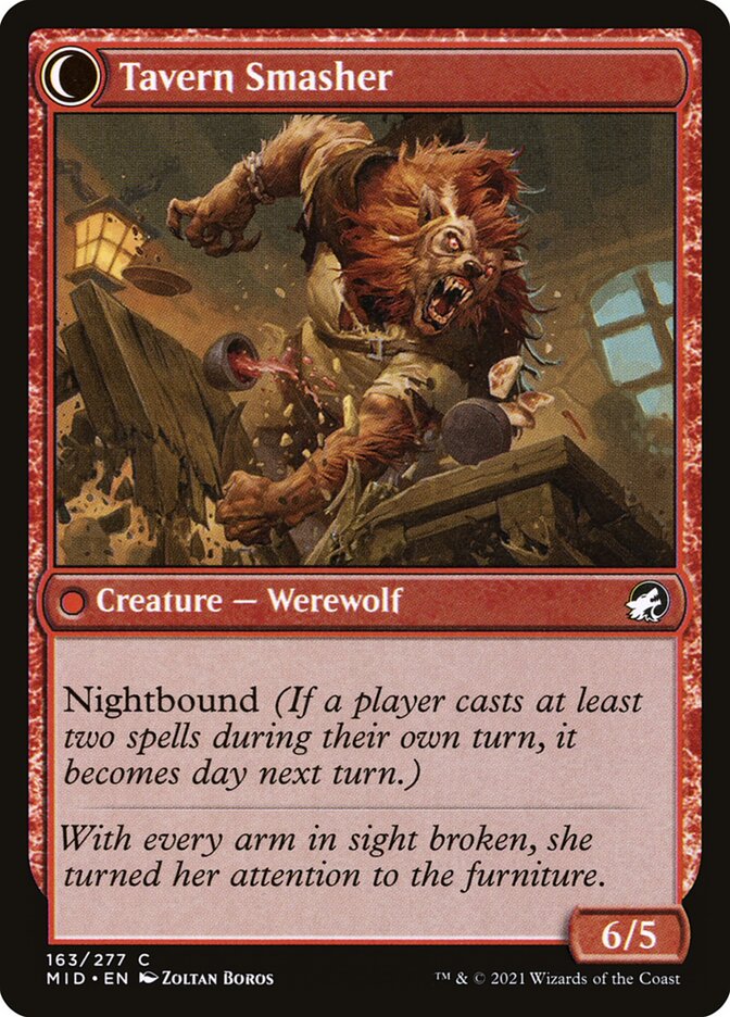 Tavern Ruffian // Tavern Smasher (Innistrad: Midnight Hunt)