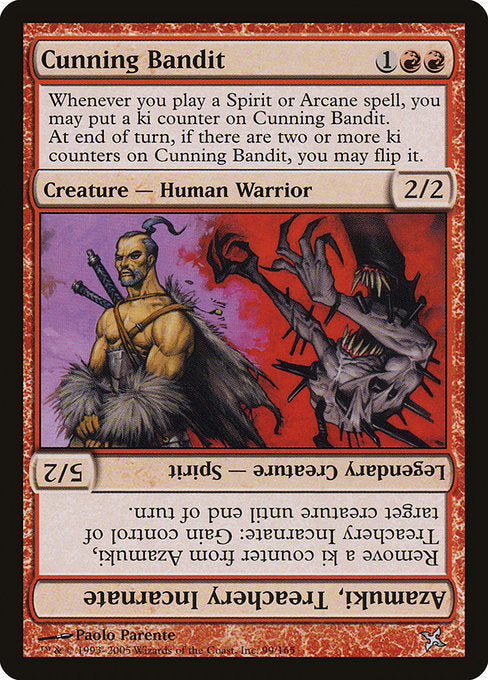 Cunning Bandit // Azamuki, Treachery Incarnate (Betrayers of Kamigawa)