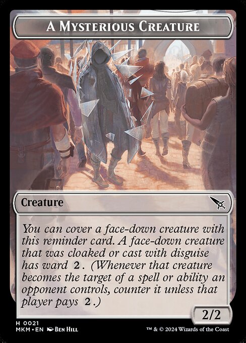 A Mysterious Creature (Murders at Karlov Manor Tokens)