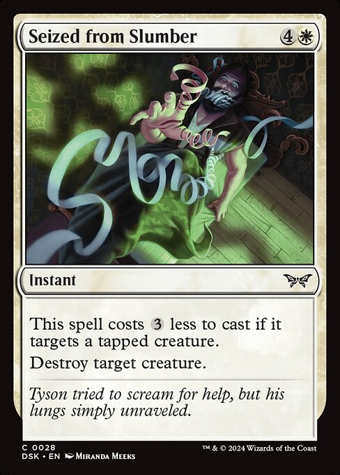 Seized from Slumber (Duskmourn: House of Horror)